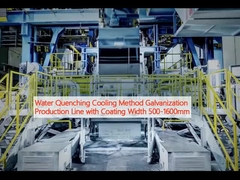 Метод охлаждения с использованием воды с гальванизацией Производственная линия с шириной покрытия 500-1600 мм